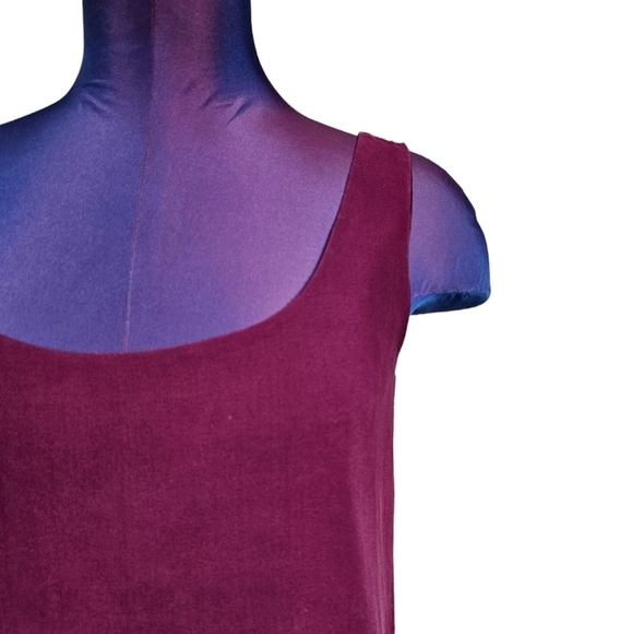 Vintage‎ Niteline Della Roufogali Fuchsia 100% Silk Cami Blouse Size 4 Women S52 - Picture 2 of 7